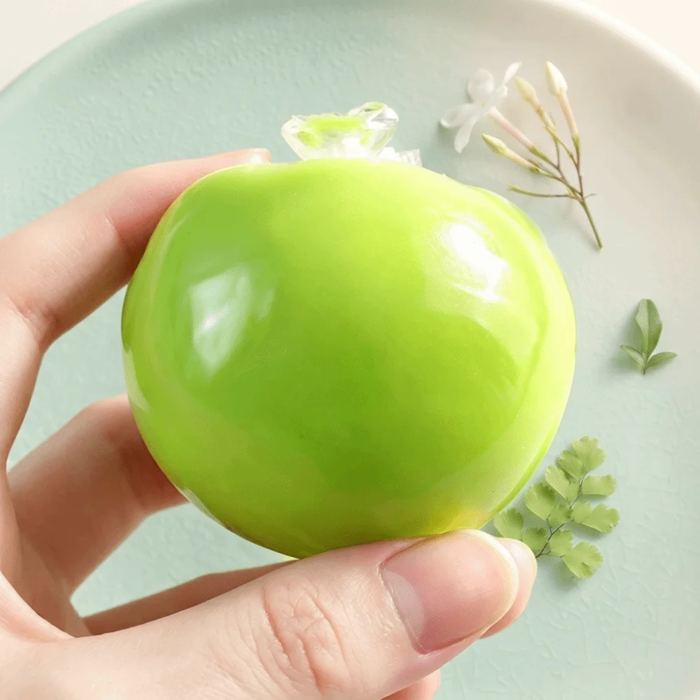 Slow Rebound Fruit Slush Squishy Soft Texture Handmade Craft Crispy Skin Ball Crunchy Sound Sensory Sensory Cracking Squishy