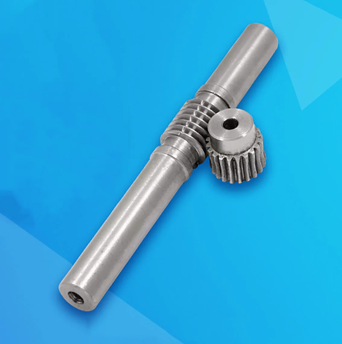 1 Set 1M Reduction Ratio 1:15/20/25/30/35/40/45/50/55/60/70/80/100 Teeth Worm Gear With Rod Worm Gear Reducer Transmission Parts