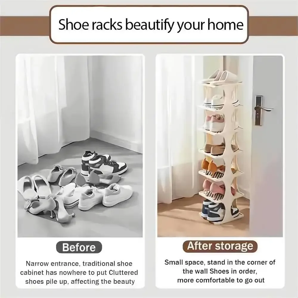 Shoe Cabinet Dustproof Fabric Organizer Simple Storage Multilayer Shoe Rack Nonwovens Household Economic Type Shoe Rack Cabinet