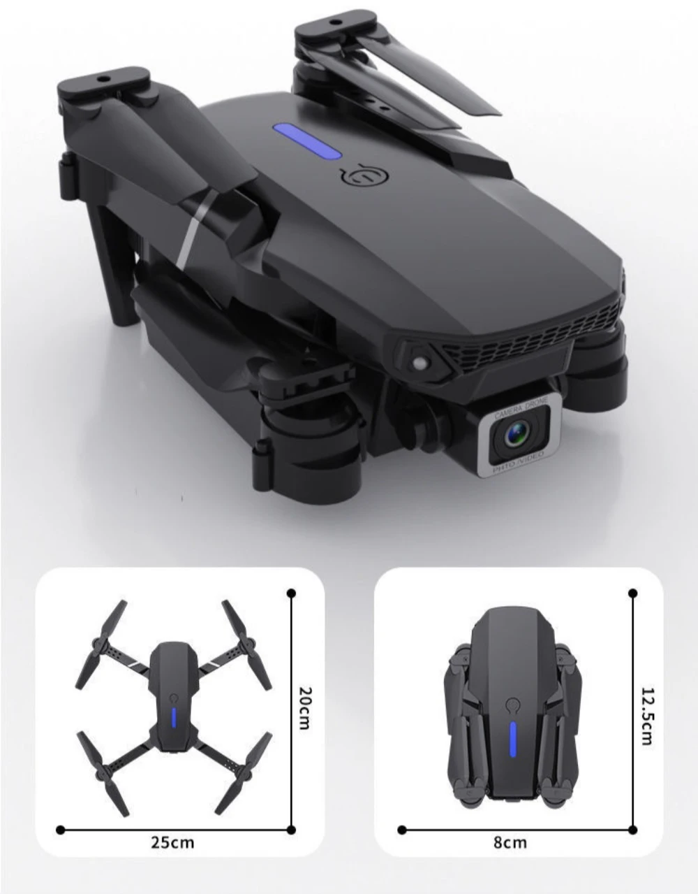 Классический дрон E88, аэрофотосъемка высокой четкости, самолет с дистанционным управлением, квадрокоптер, дрон, самолет