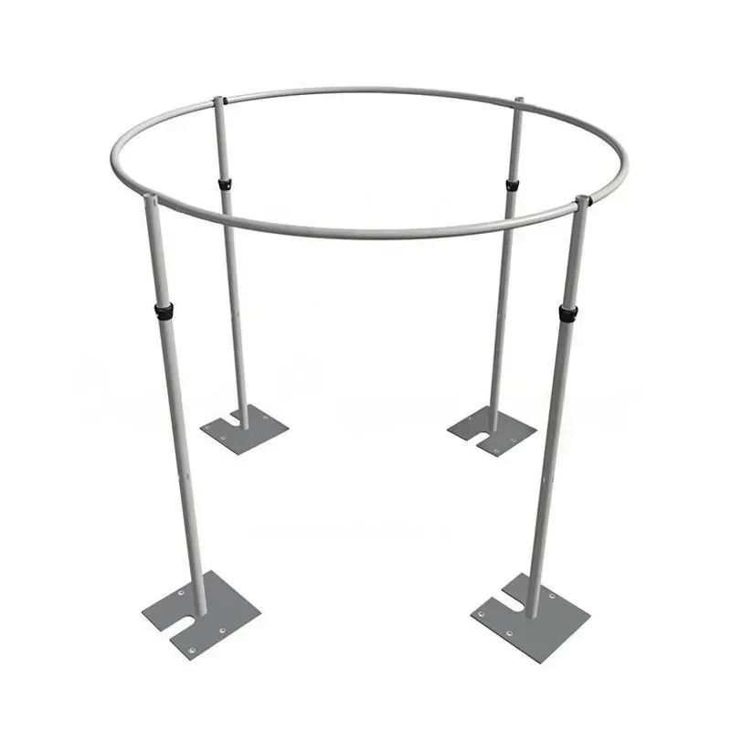 Spot aluminum tube bracket adjustable square curtain frame telescopic decorative arch outdoor wedding valance frame