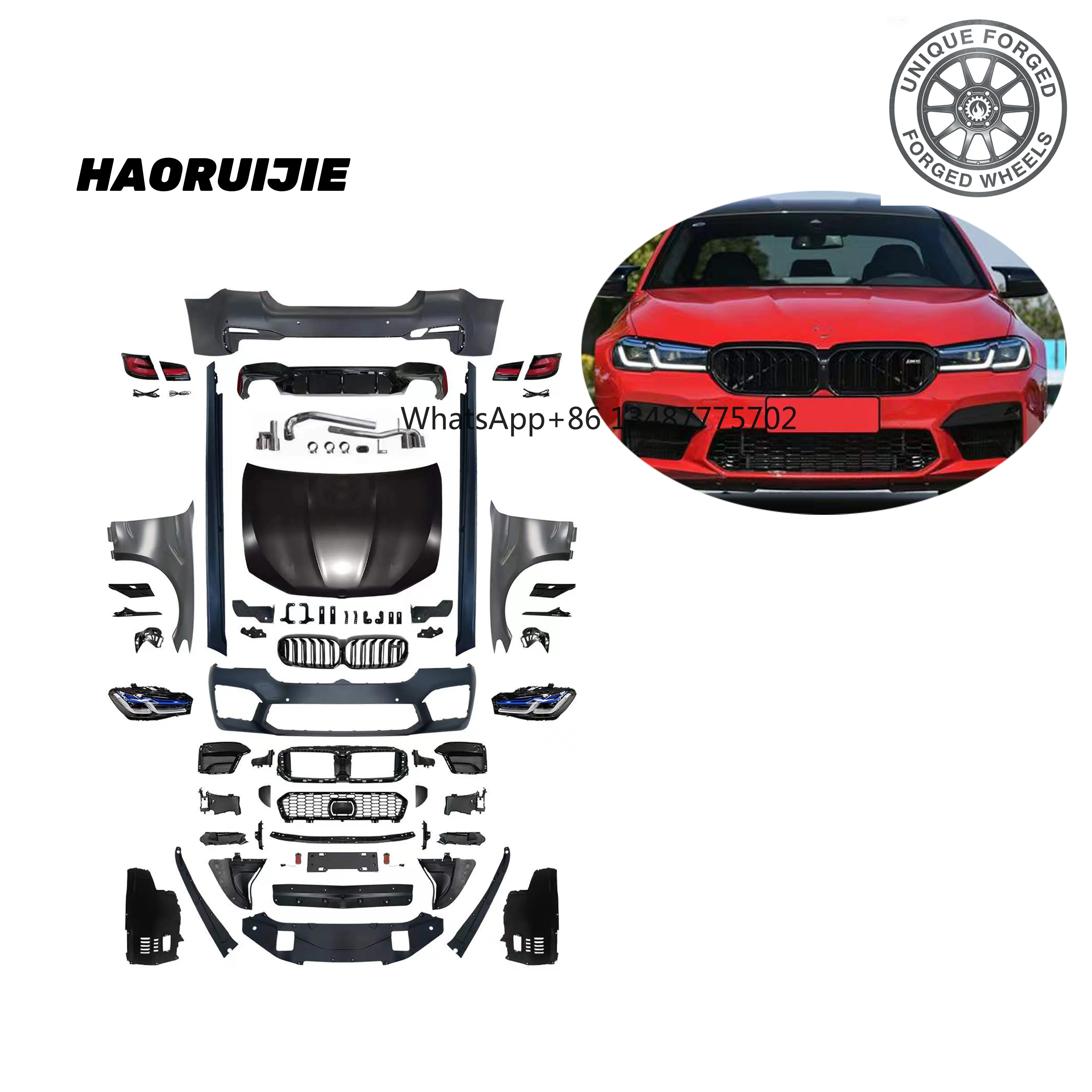 New style Perfect F10 Refit to G30 LCI 2022 M5 F90 Body Kit for BMW F10 Body Kit G30 Style