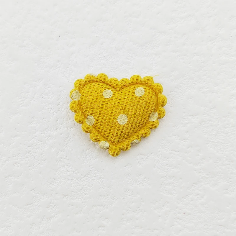 100 Stück 2,5x2,1CM Mini-Gitter-Herz-Applikationen zum Aufnähen auf Kleidung, Hüten, DIY-Kopfbedeckungen, Haarspangen, Dekorationszubehör – Detail 16