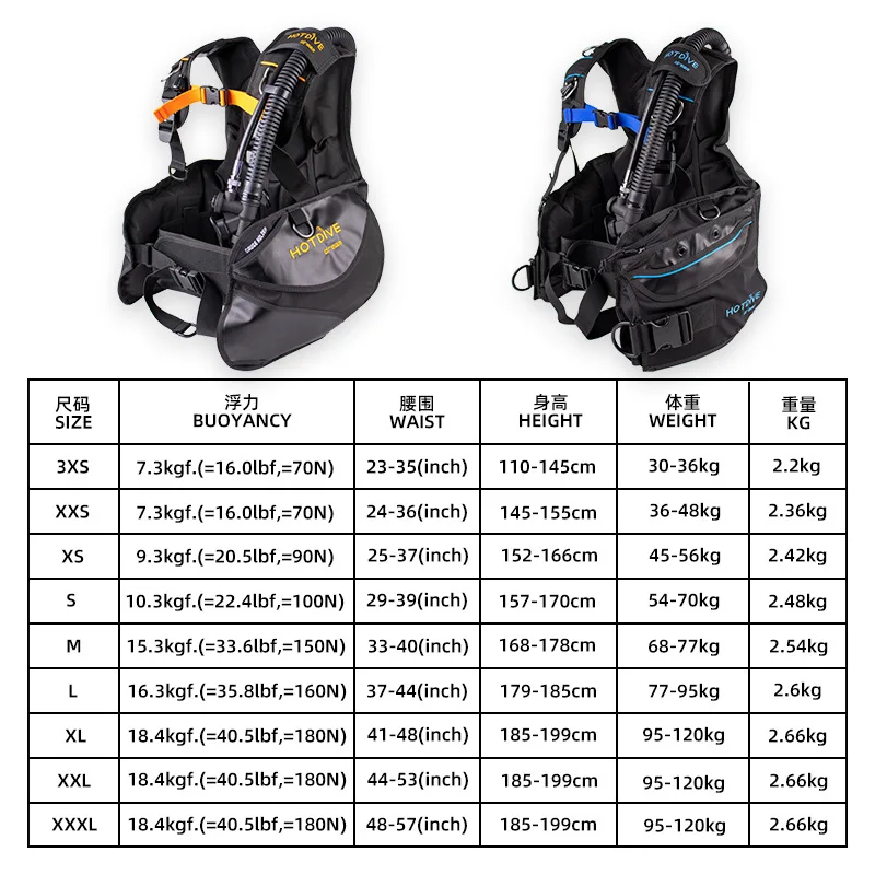 Buoyancy Controller BCD Backflight Equipment