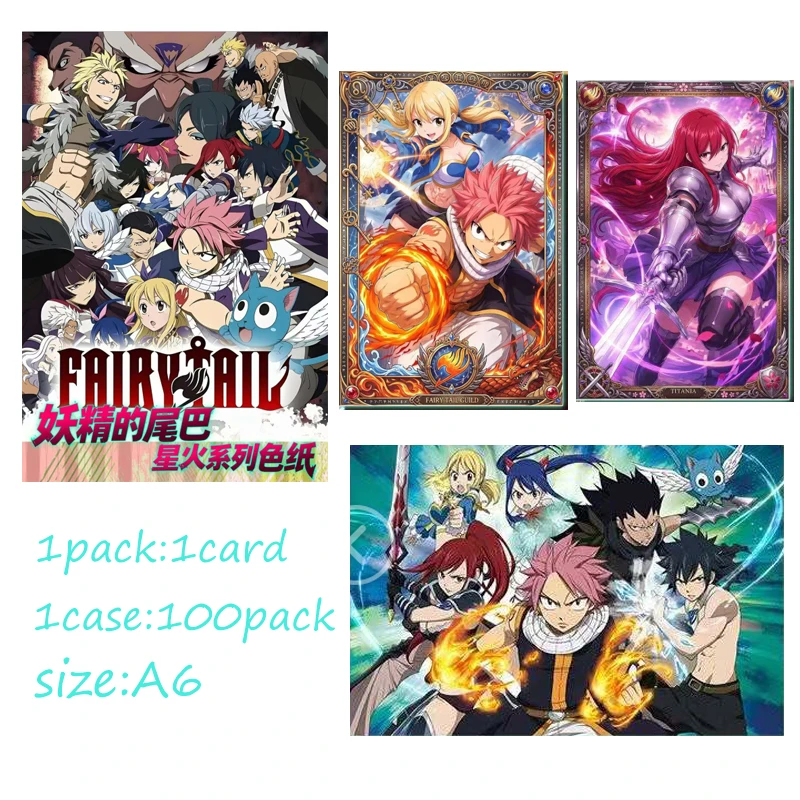 Wholesale Star‑Yue Wenchuang Fairy Tail Spark‑Fire Series Anime Collectible Shikishi Art Board