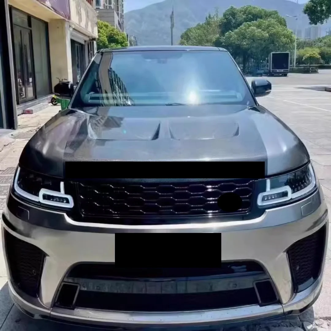 Carbon fiber Engine Cover for Land Range rover SVR 2014-2022 modified Sport style Hood scoop Bonnet Body kit Car Accessories