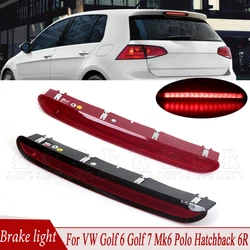 R-AUTO 1Pcs Rear High Mounted 3rd Brake Light Third Stop Brake Lamp For Volkswagen Golf 6 Golf 7 Mk6 Polo Hatchback 6R 2011-2017