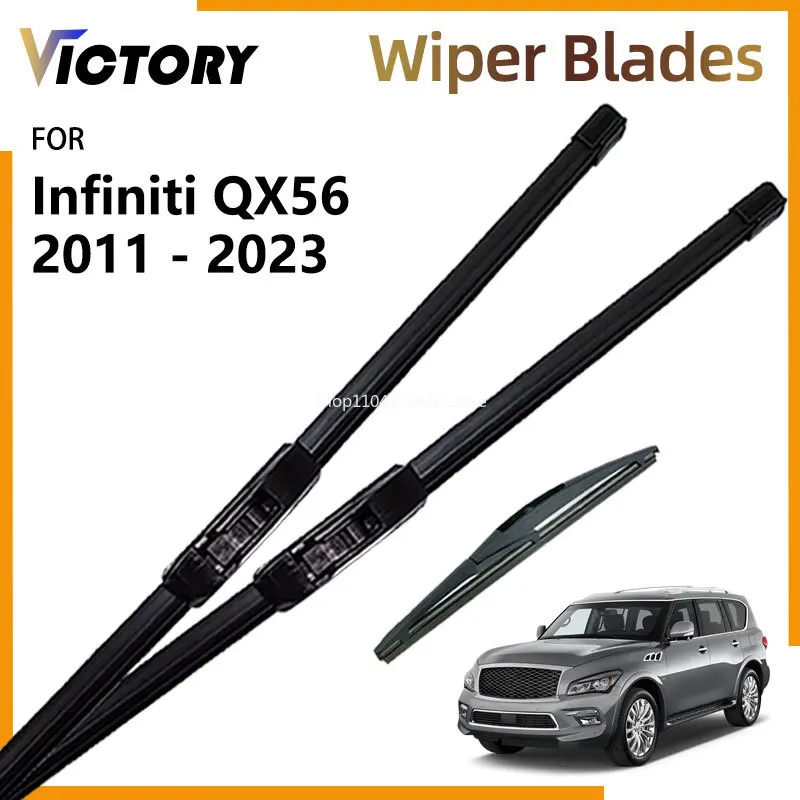 

3 передних и задних щеток стеклоочистителя для Infiniti QX56 QX80 2011-2023 2020 2017 2013 2012, аксессуары, щетки для чистки лобового стекла