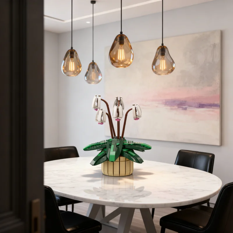 

Набор из 518 деталей: Модель цветка цикламена MOC, конструктор, подарок для творчества, коллекционный предмет, декор для дома и офиса, премиум-класс для взрослых и детей