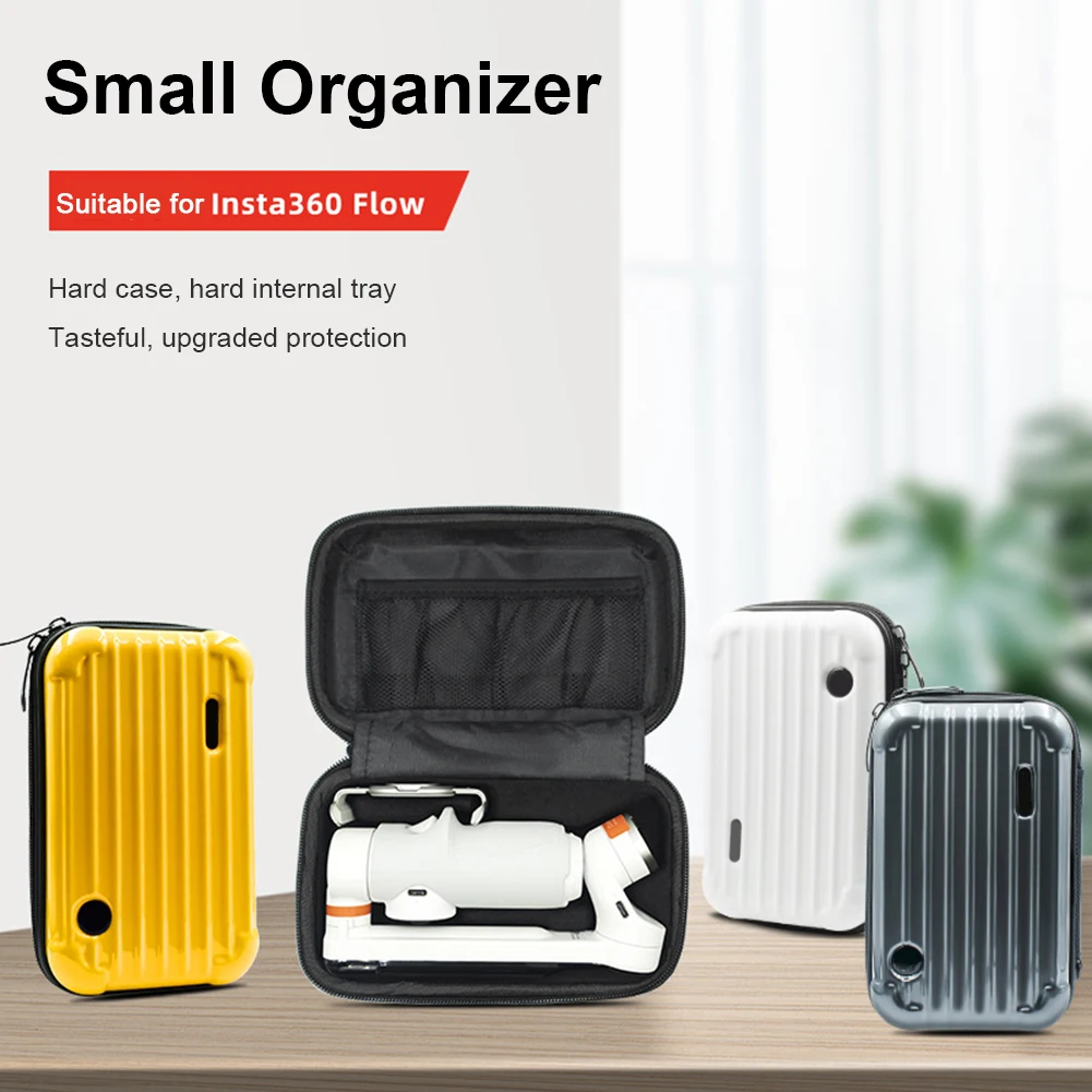 Carrying Bag Waterproof Organizer Bag Shockproof Clutch Mobile Phone Gimbal Protection Box Travel and Home for Insta360 Flow Kit