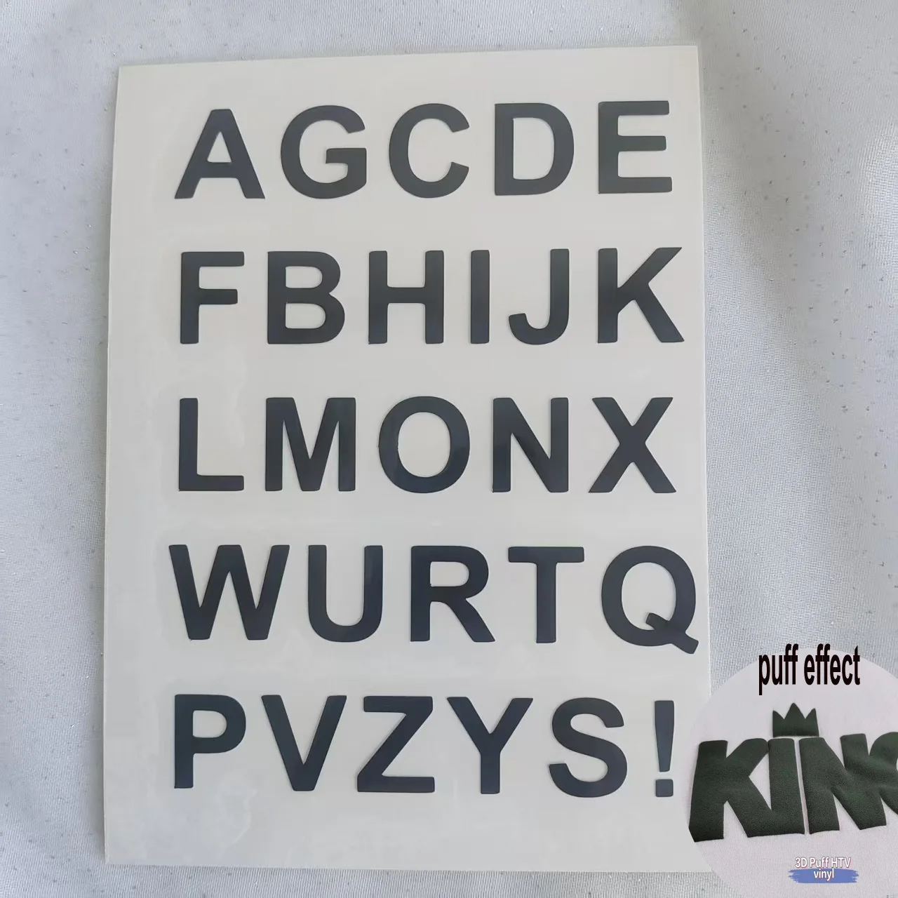 CHEONET HTV --- A-Z Letters Iron On Heat Transfer Vinyl Stickers Patches for Clothing T-Shirt Hoodie Bag Hat Pants Stickers view 3