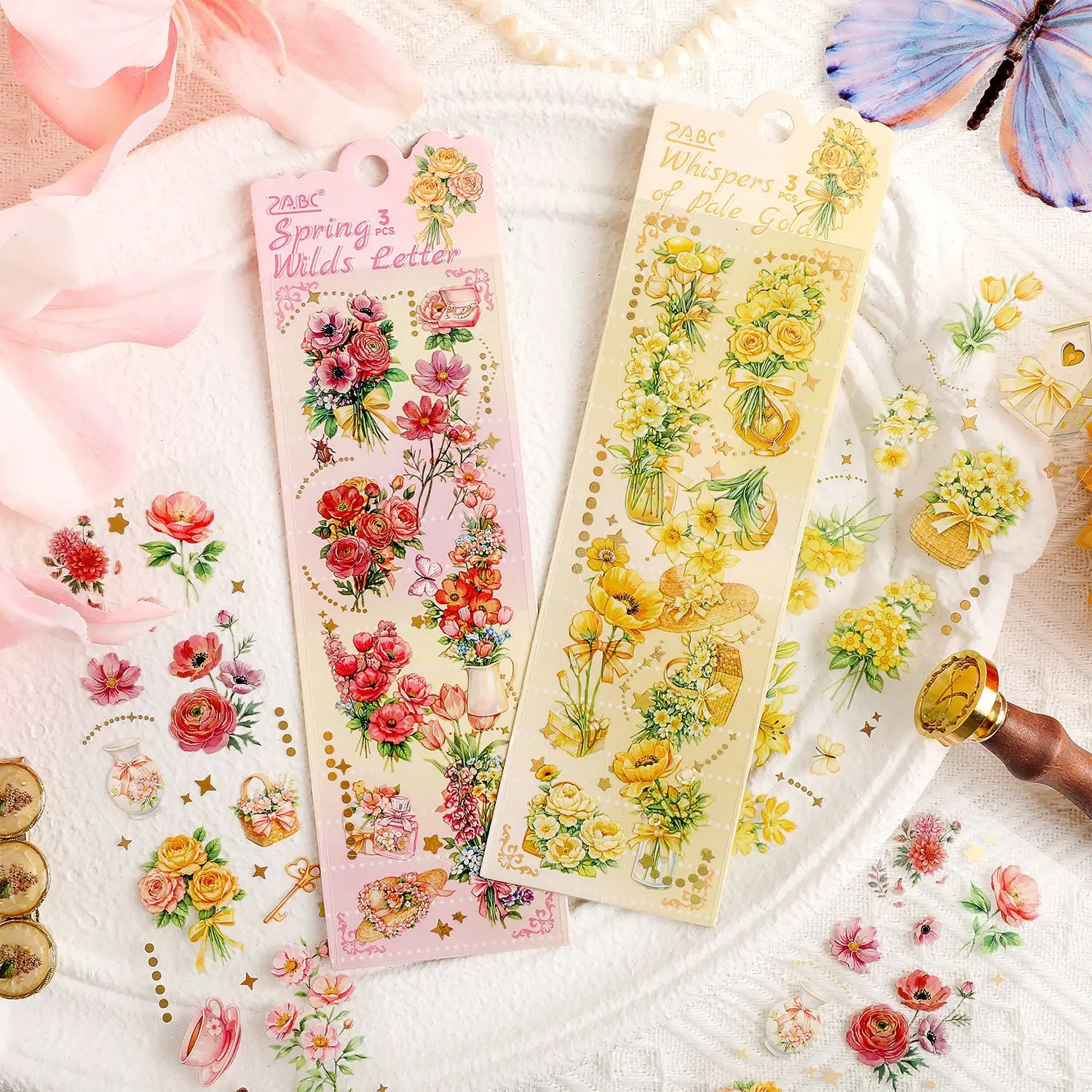 3sheets/lot Kawaii Stationery Stickers Starry Field Flower Box Diary Decorative Mobile Sticker Scrapbooking Craft