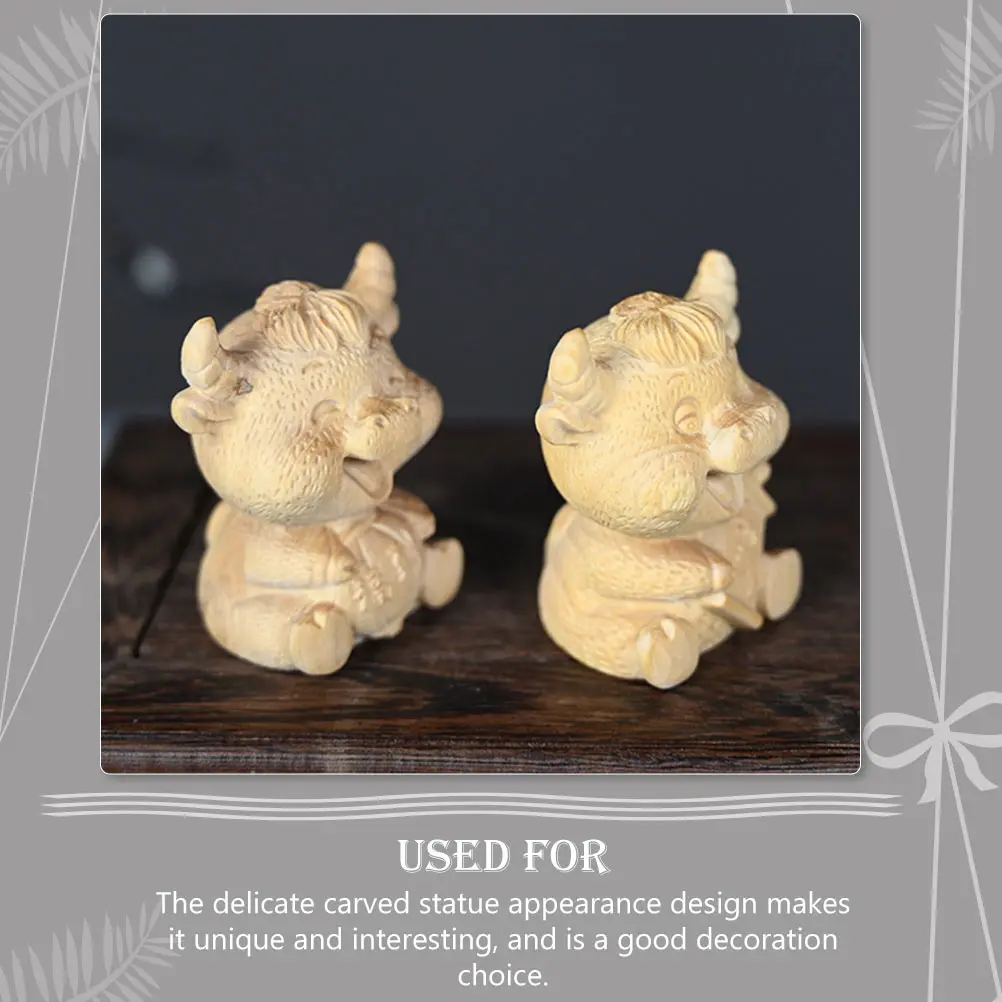 

Wooden Cow Sculpture Fine Surface Treatment Wonderful Texture Feeling Good Workmanship Details Ideal Home Decor Gift