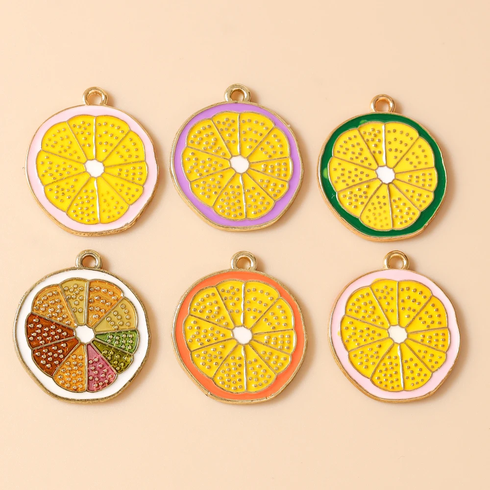 Leslie 10 Stück Niedliche Frucht-Anhänger Kohl Pilz Ananas Zitrone für DIY Ohrringe Armband Halskette Schmuckherstellung – Detail 20