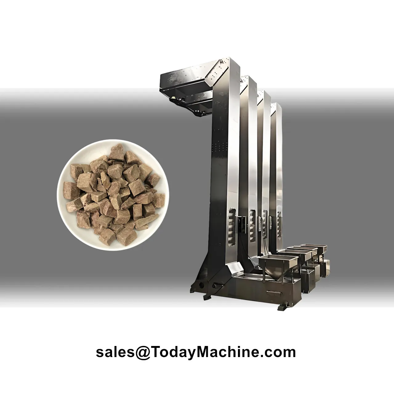 Customizable Stainless Steel Rice Snacks Nuts Grain Cocoa Bean Z Type Bucket Elevator Conveyor System