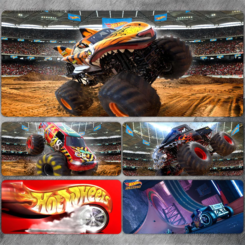 Hot Wheels Racing Mousepad Large Keyboard Desk Mat Gaming Mouse Pad LockEdge Non-slip Mat