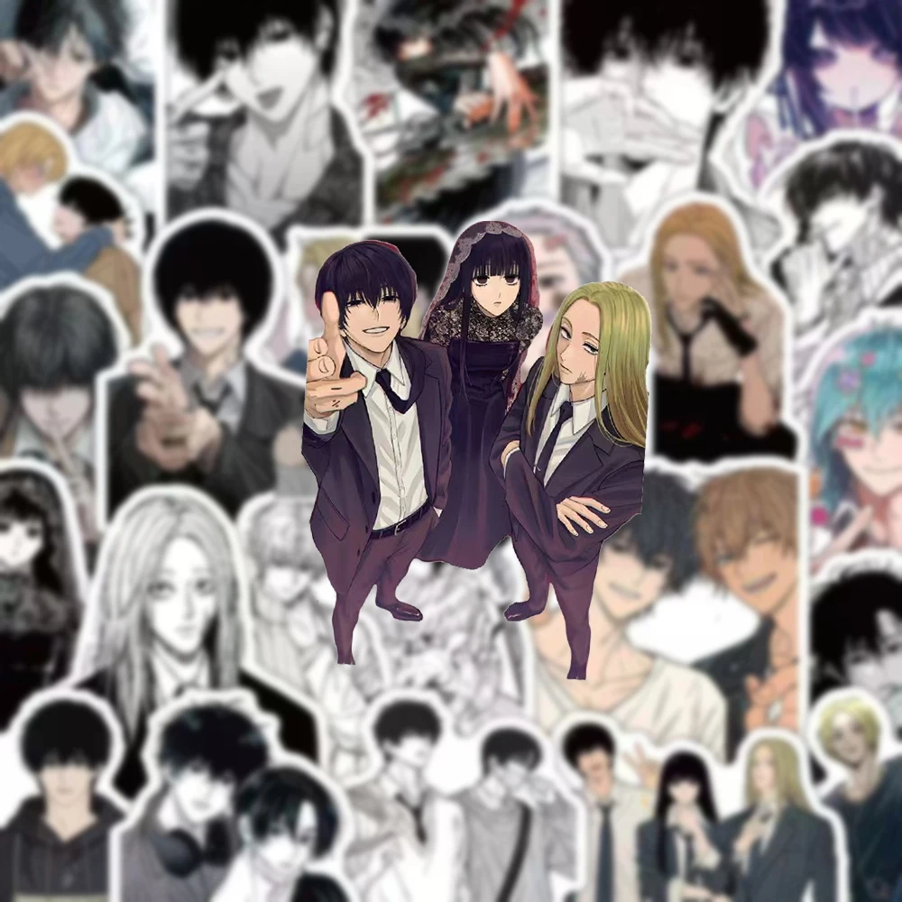 10/30/59pcs Black White Sakamoto Days Anime Stickers Cool Taro Sakamoto Sticker Motorcycle Phone Laptop Osaragi Nagumo Decals