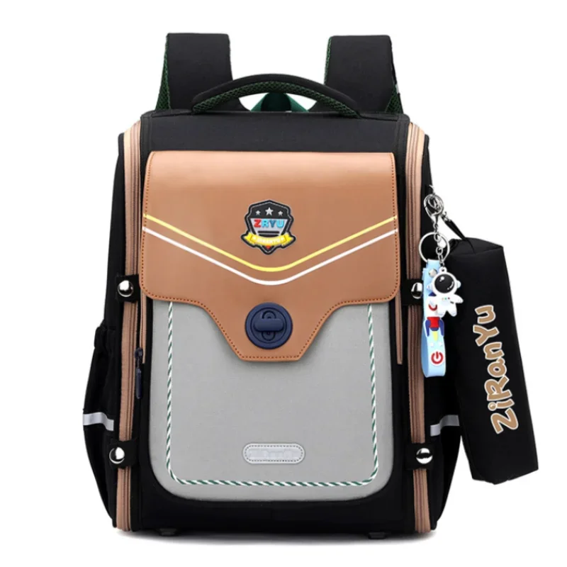 

Orthopedic Elementary School Backpack High Quality Waterproof book Bag for Boys And Girls Gift Kids School Bags Pencil bag set