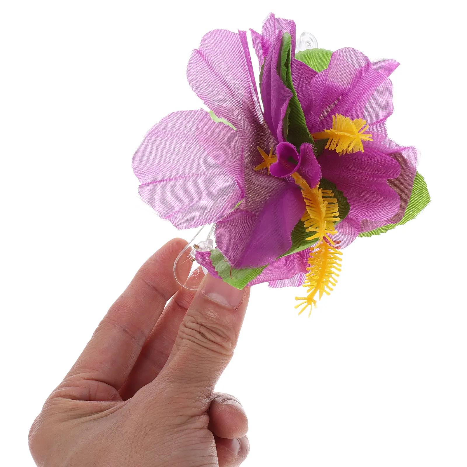 8Pcs Hawaiian Hair Clips Flower Design Sweet Young Tropical Hairpins for Women Girls Beach Party Wedding Church Dancing Summer