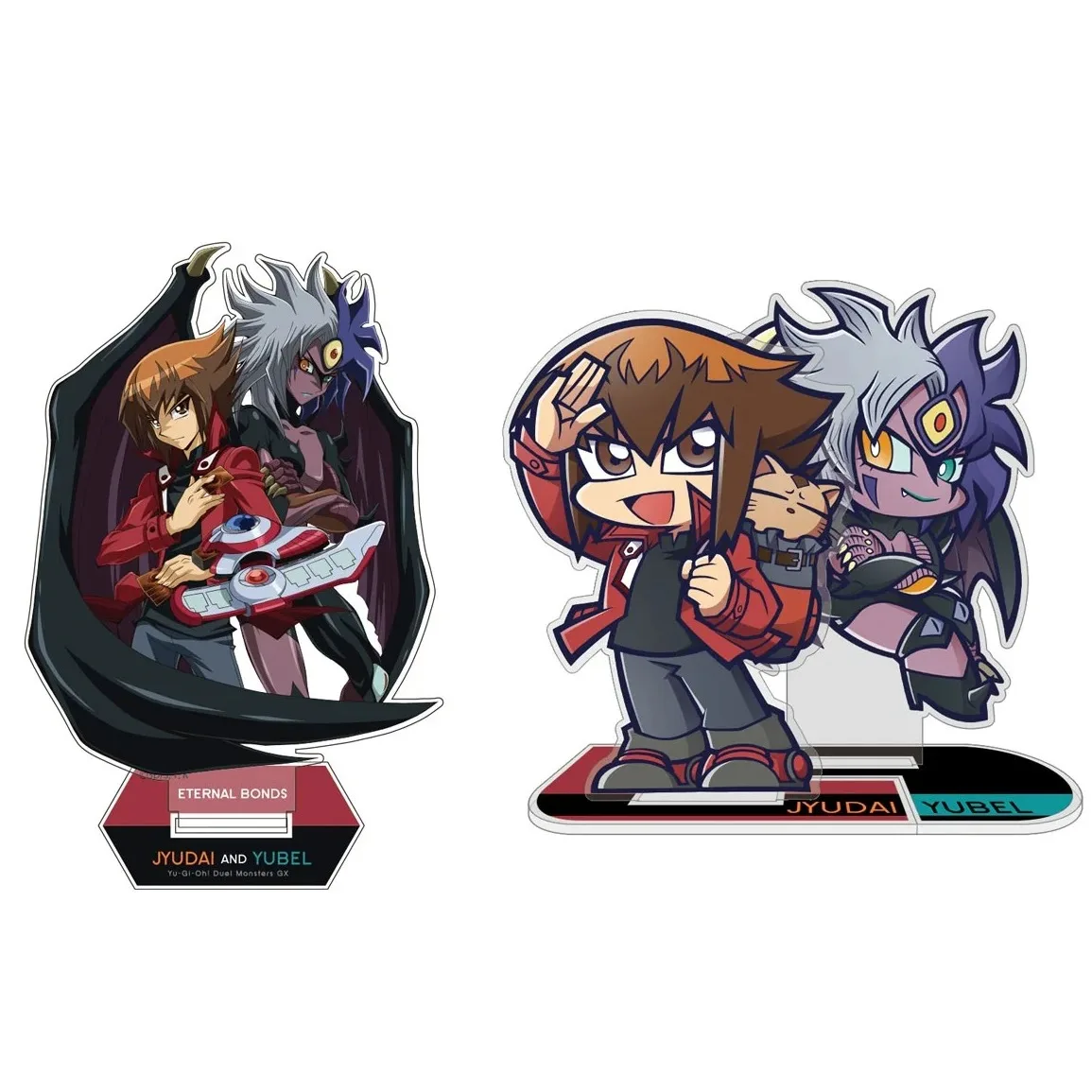 Game Yu-Gi-Oh! GX Yuki Judai Yubel Figure Doll Anime YuGiOh Jaden Yuki Acrylic Stand Model Cosplay Toy for Gift