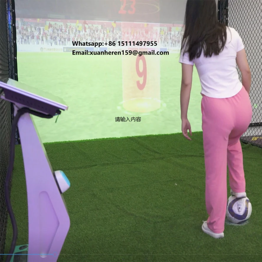 Customize Indoor Smart Projection Football Shooting System Interactive Soccer Training Game for Sport Facilities