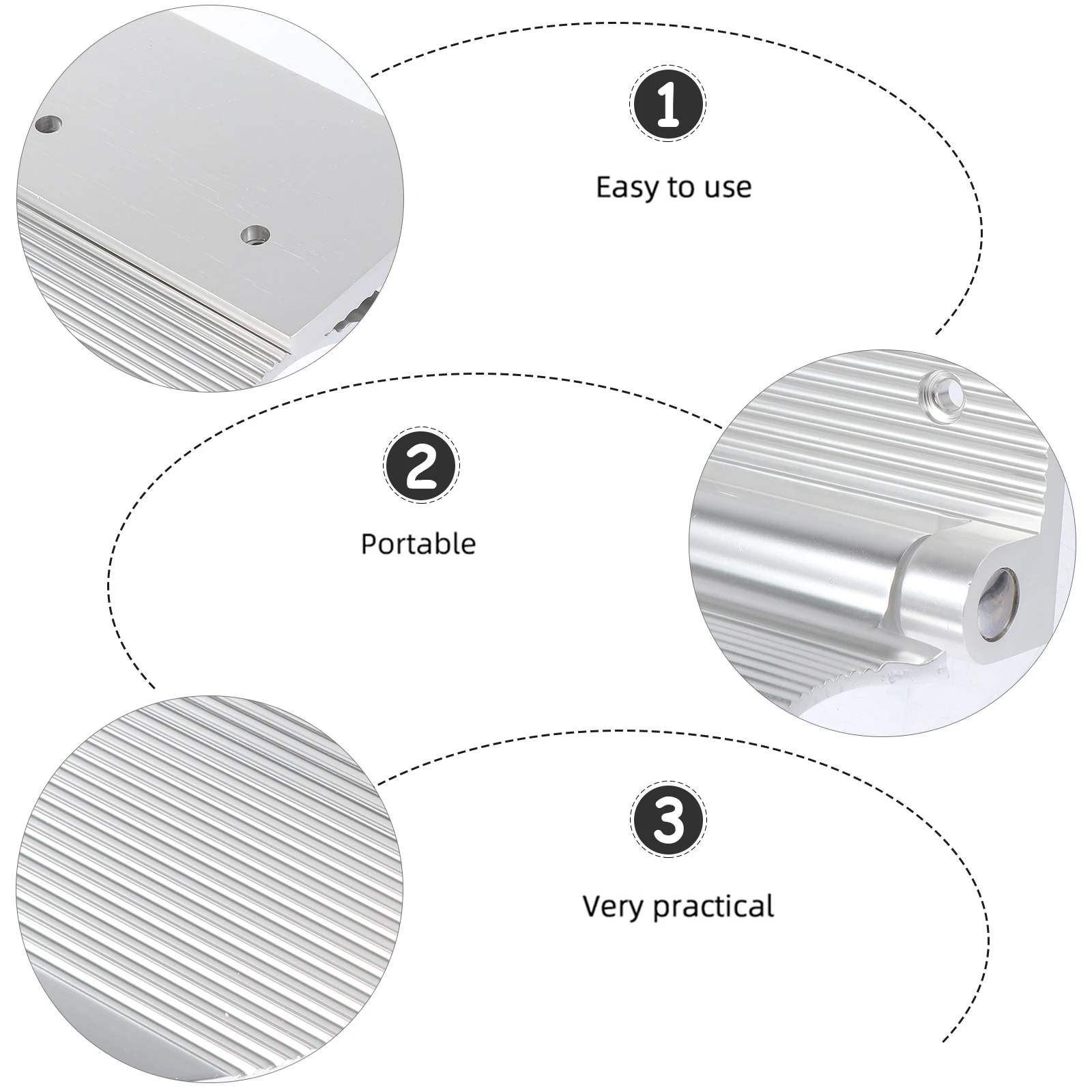 

1pc Foot Pedal Household Anti-Slip Bath Support Rustproof Aluminum Shower Step Stable Fix Aviation Aluminum for Shower