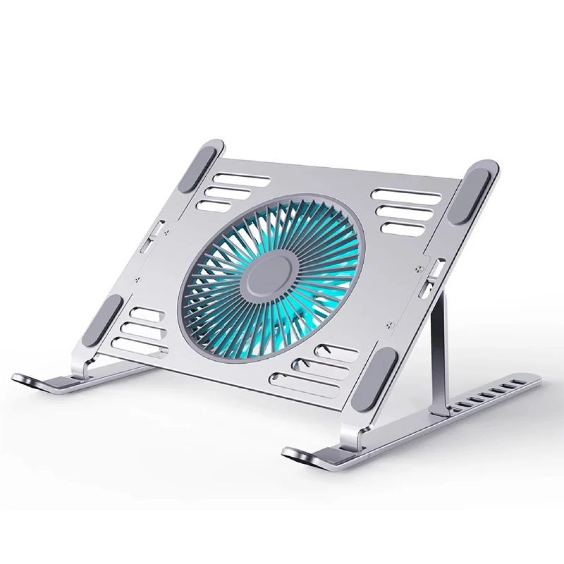 Height Adjustable Foldable Laptop Cooling Stand All-Aluminum 5KG Load 10-17.3" Universal Tablet Holder for Office Hotel OEM Bulk