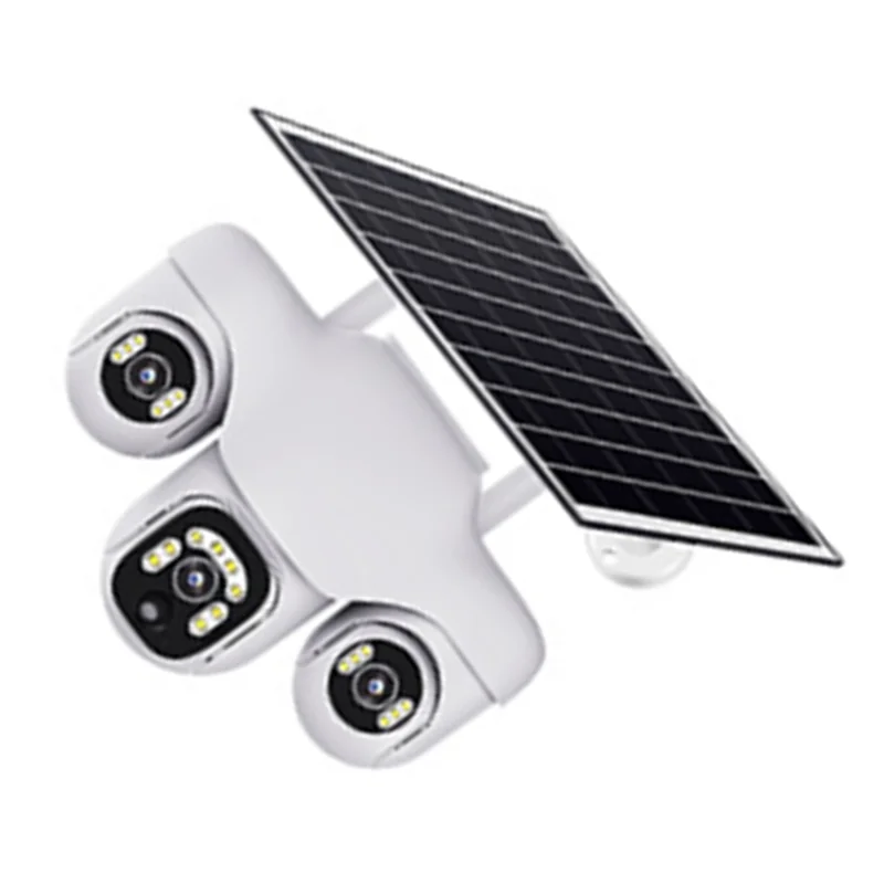 APPLIA-Wifi IP Camera Wireless Outdoor Three Screens Three Lens PTZ 2-Way Audio Human Auto Tracking Surveillance