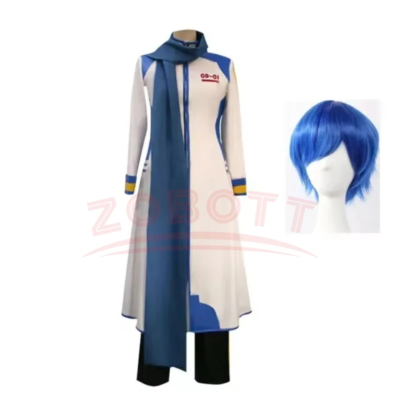 

Anime Kaito Cosplay Costume Singer Eldest Brother Uniforms Costumes Kaito Formula Clothes Men's Stage Performance Costume