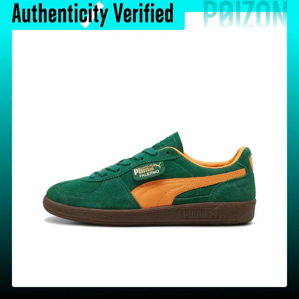 PUMA Palermo Lightweight Coverage Low top German Army Trainers Unisex Green 396463-05