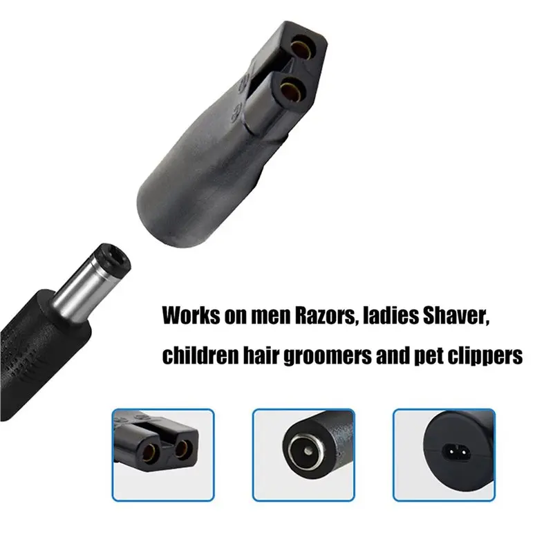 ABGI 16PCS Replacement Power Cord 5V USB Adapter Set for Hair Clippers Shaver Beard Trimmer