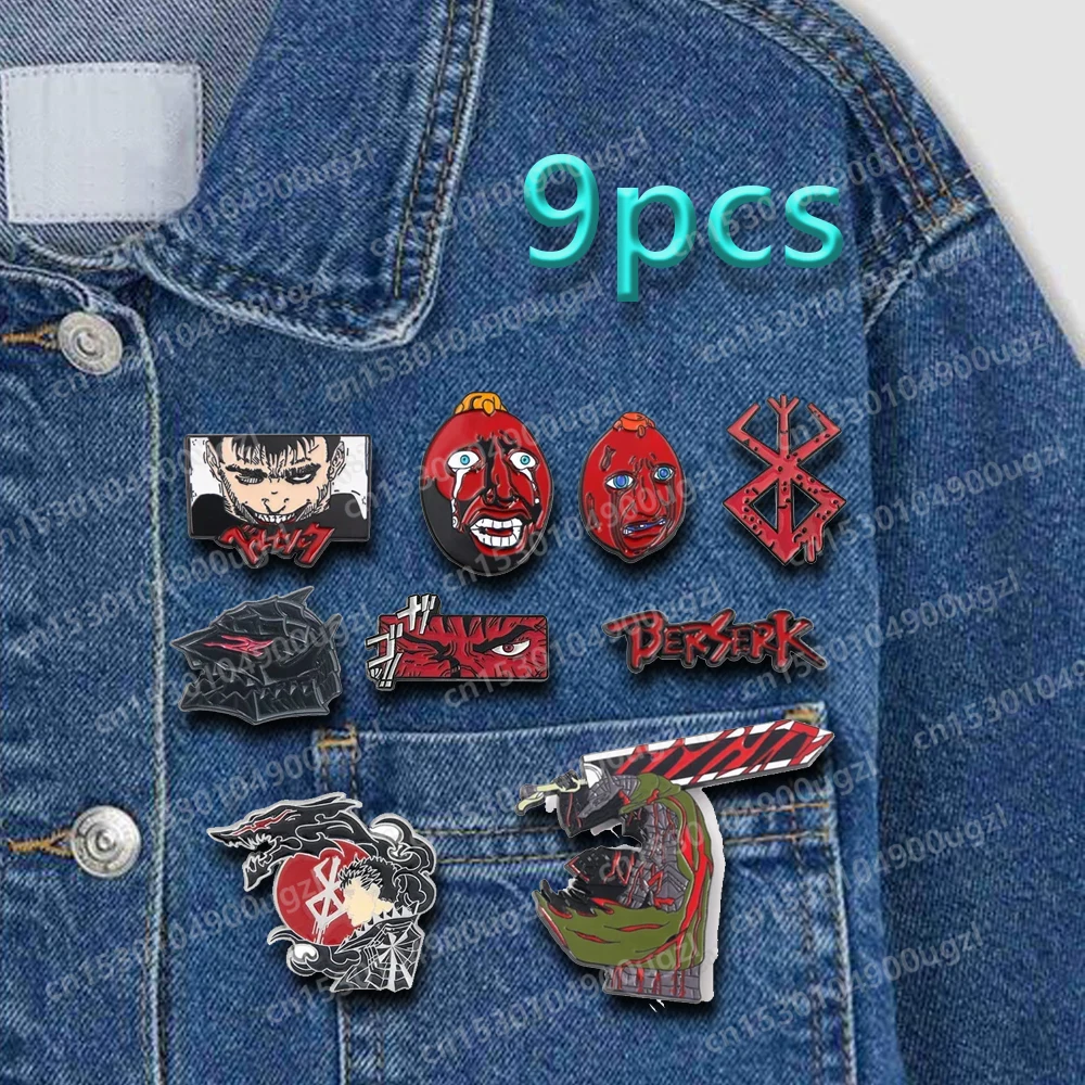 

Japan Anime Berserk Cartoon Brooch Cosplay Lapel Pins for Backpacks Kawaii Enamel Pin Boys Gifts Fashion Jewelry Accessories