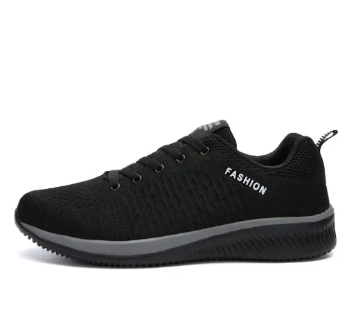 ZHIO New Black Sneakers Men Sport Shoes Mesh Breathable Mens Walking Shoes Ultralight Sneakers Male Tennis shoes homme