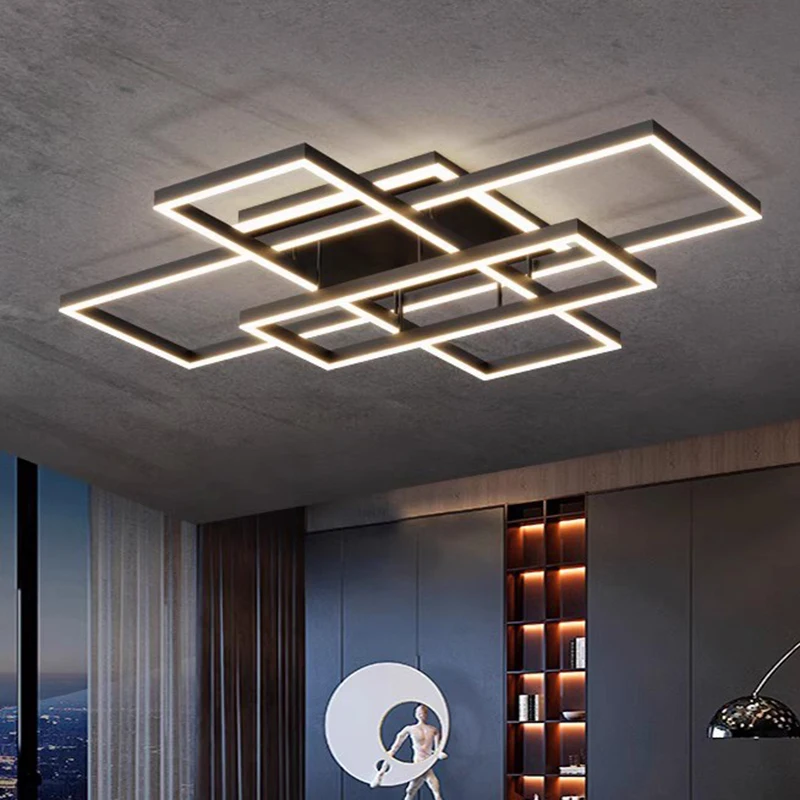Lámpara led nórdica para decoración del hogar, salón, dormitorio, luces de techo para habitación, lámparas para sala de estar, lámparas de iluminación interior