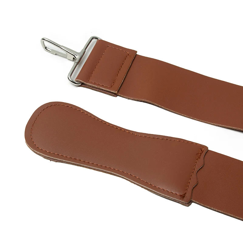 قطعة واحدة من حزام شحذ الجلد الفاخر، مبراة سكين فعالة قابلة للطي، حزام تلميع للحلاق، قابل للتعديل ومتين #2