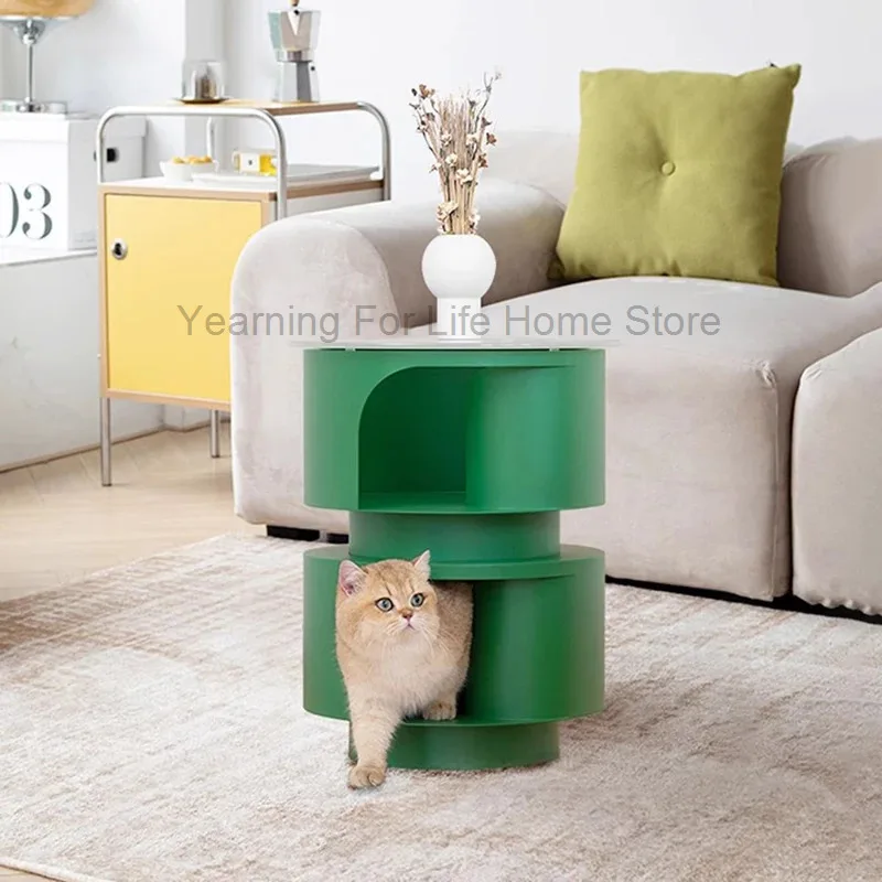 Nightstands Hall Table Kittens Articles Special Nordic Middle Cat Bed Bedside Model Design Tavolo Salotto Bedroom Furniture