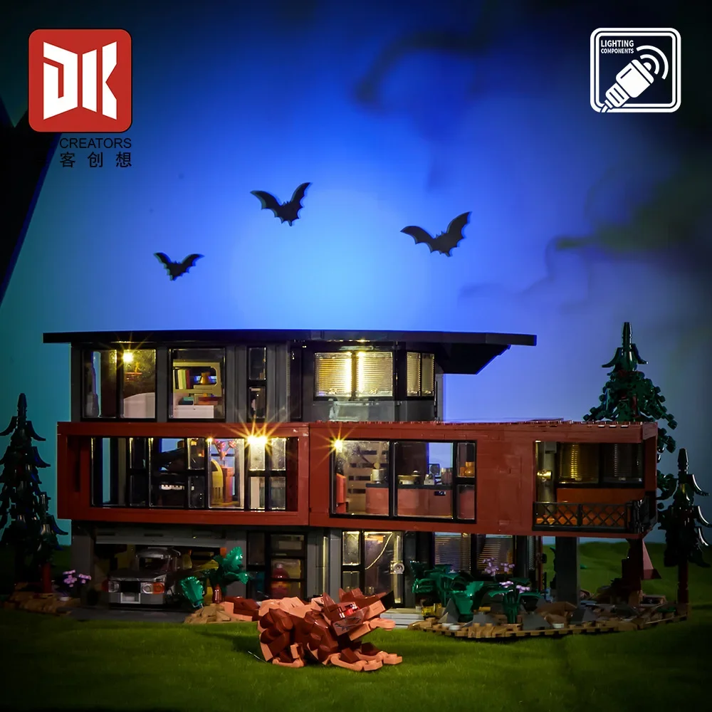 2813 個 MOC ヴァンパイアホークハウスビルディングブロックホラー映画ヴィラ建築モジュラーモデル組立おもちゃ子供ハロウィンギフト