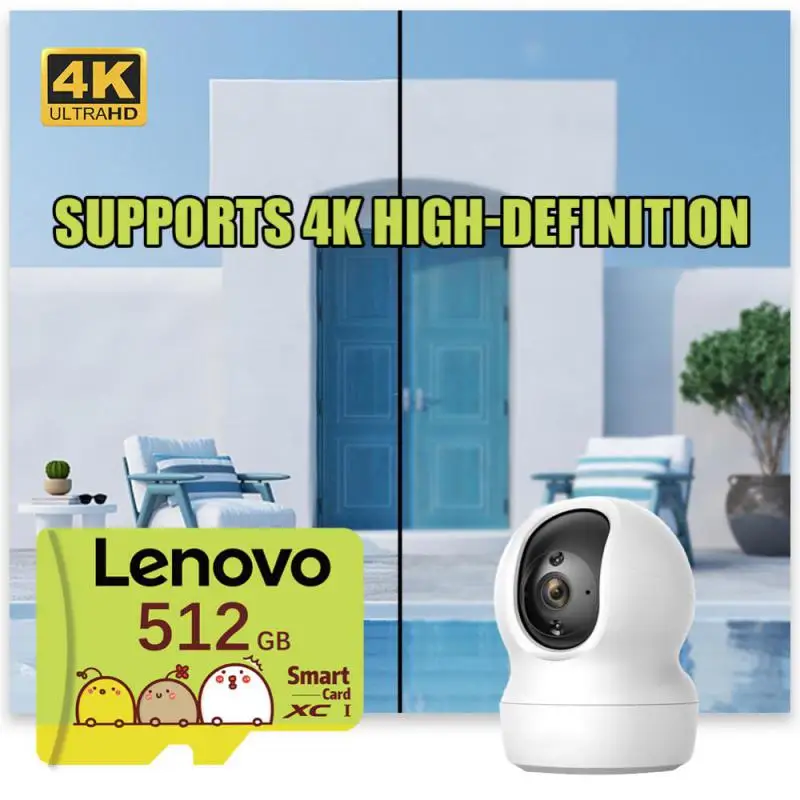 Original Lenovo SD Card Class 10 TF Flash Card 256GB 512GB 1TB 2TB Red & Black Memory Card 128GB For Mobile Phone PC Speaker