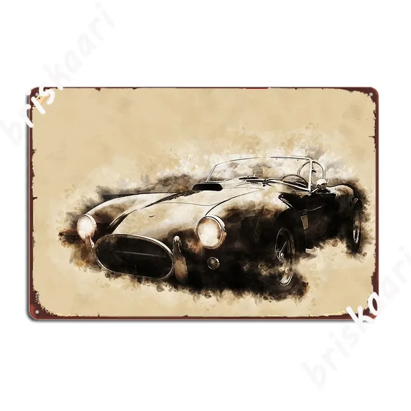 Retro Shelby 427 Roadster Metal Sign Living Room Design Plaques Club Home Tin Sign Posters