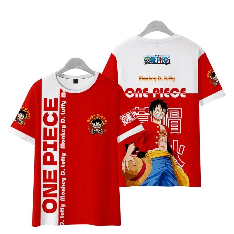 Youth Men T-shirt 3D printed anime unisex Luffy kids Boy T-shirt summer street fashion short sleeves