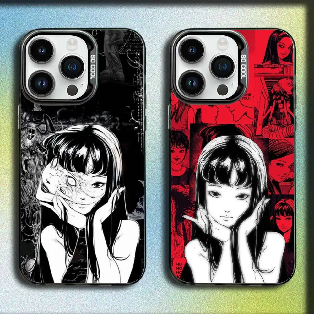 

J-Junji Tomie C-Comics Ito For iPhone 17,16,15,14,13,12,11,Pro,Max,Plus,E,SE4,Air,Mini Black Phone Case IMD Box
