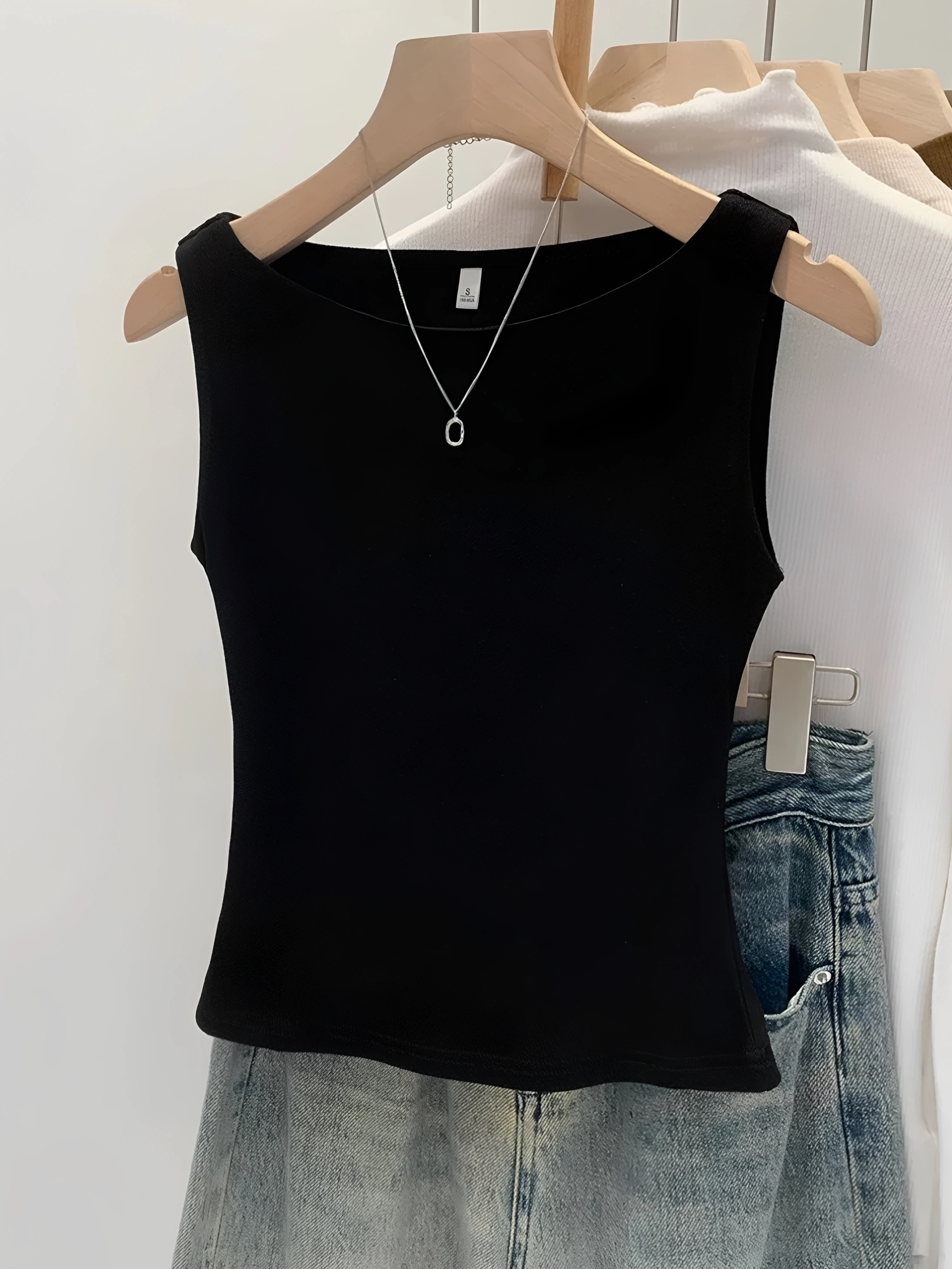 Spring Summer New Style One Shoulder Strap Vest Women plus Size Slim Fit Outerwear Base Layer Sleeveless Top