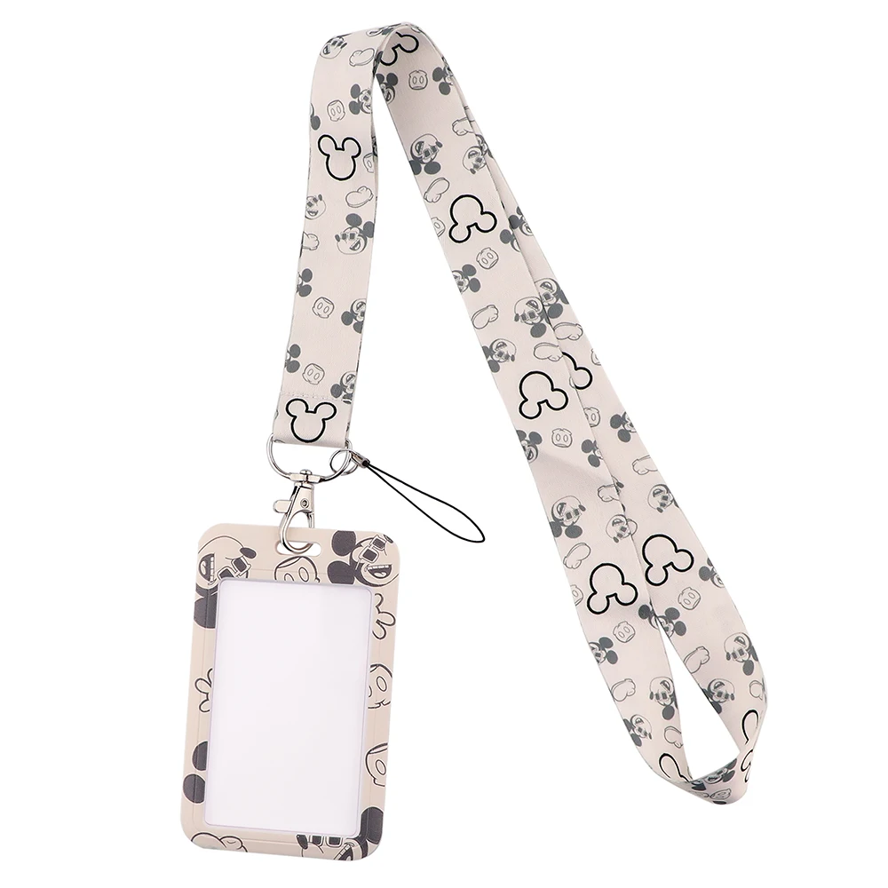 Mickey Mouse Minnie Lanyards Keychain Neck Strap Charm ID Card Holder Lanyard for Keys DIY Hanging Rope Key Ring view 5