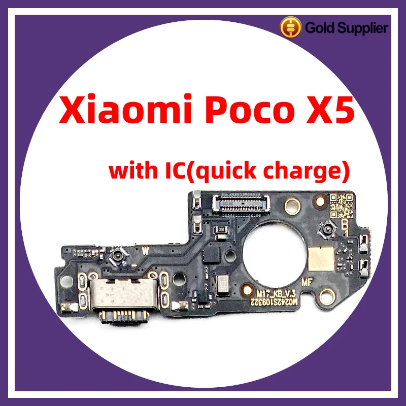 

For xiaomi poco x5 Dock Connector USB Charger Charging Port Flex Cable Board Replacement