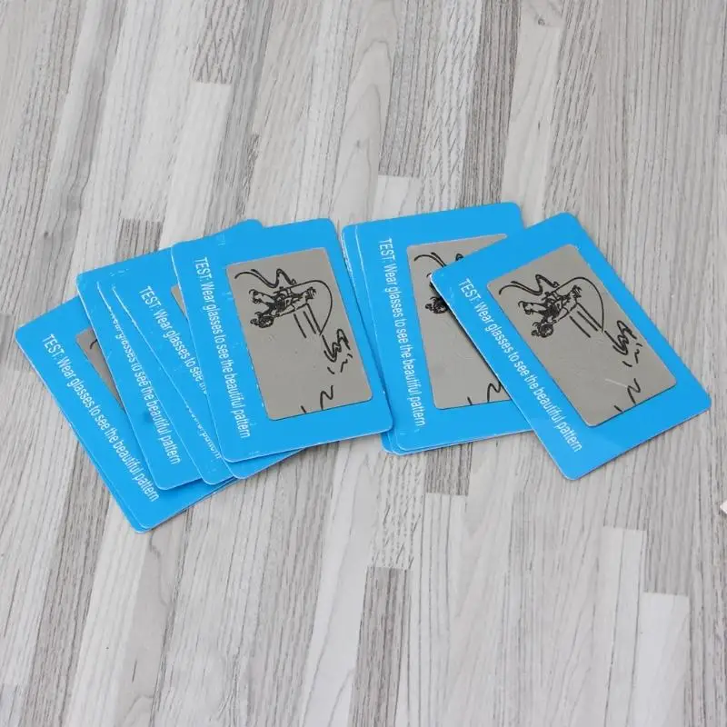 K3kd 10pcs/set perbyopic Glassesサングラス偏光テストカードシェードテストカードサングラス偏光レンズ