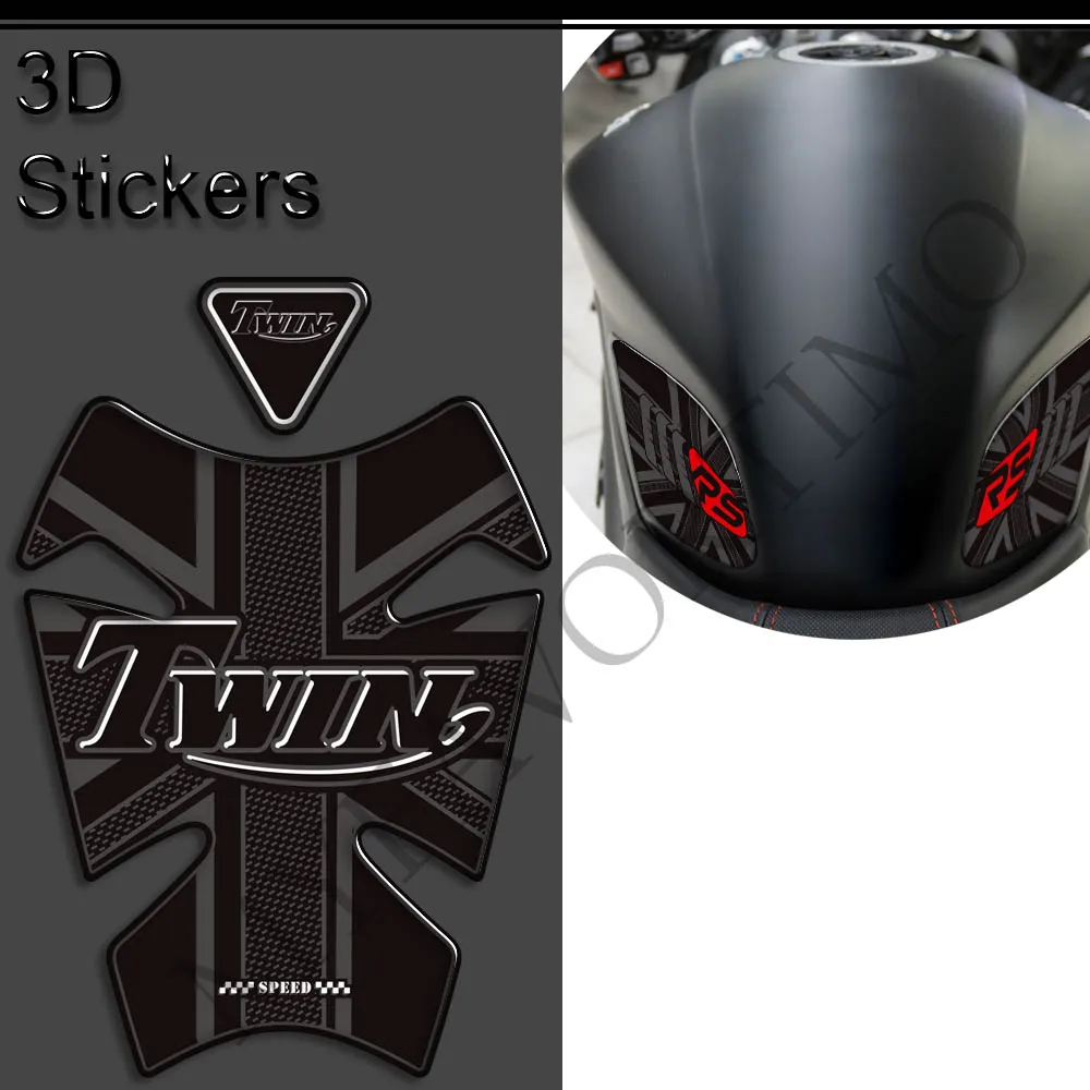 For Triumph Speedmaster T100 T120 Street Cup Speed Twin Bobber Rocket 3 Bonneville Scrambler 1200 Thruxton R RS Tank Pad Grips