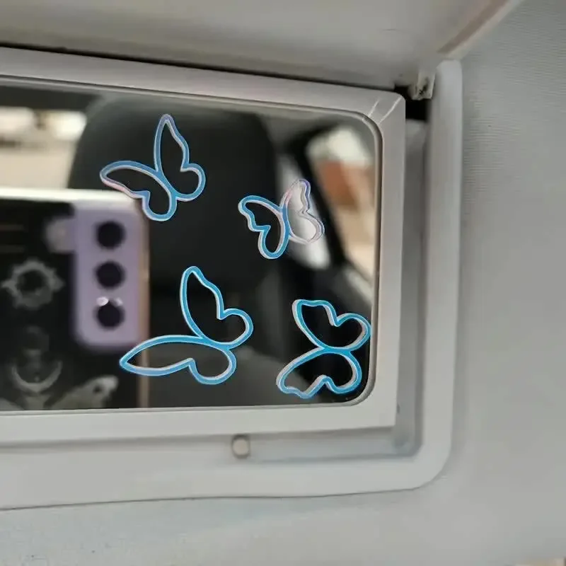 1PC Trendy Holographic Butterfly Vinyl Decal - Magical Vibe for Laptops/Phones/Cars/Water Bottles