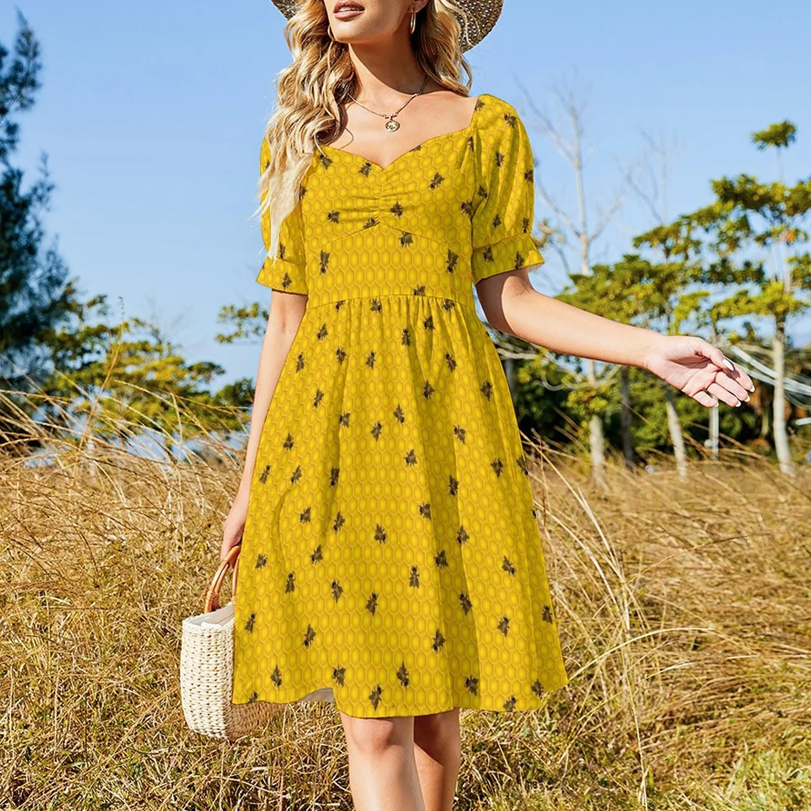 Honeycomb Dress Bridesmaid dress woman Women's summer long dress summer dresses for women 2023