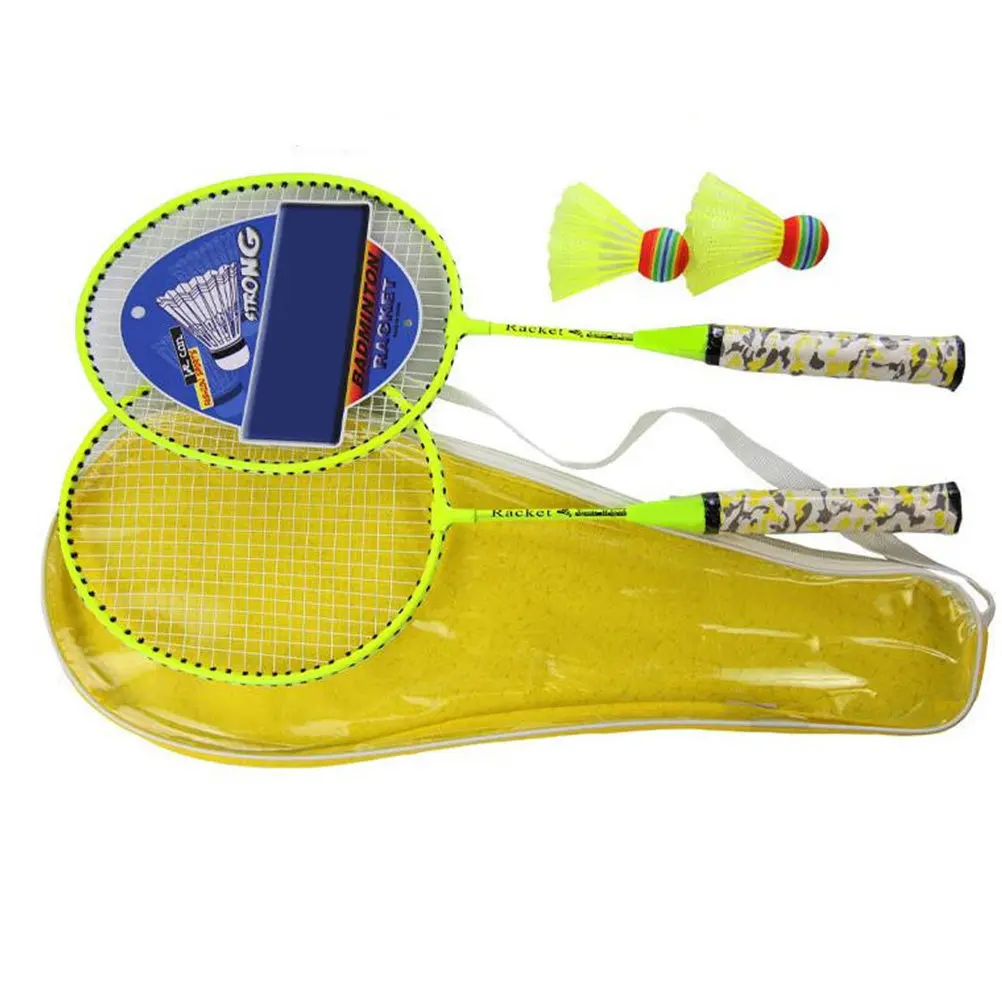 

1Pair Kids Badminton Racket Set Easy to Handle Light Weight Non-Deformable for Ages 3 Years Old Up Outdoor Play Hand-Eye