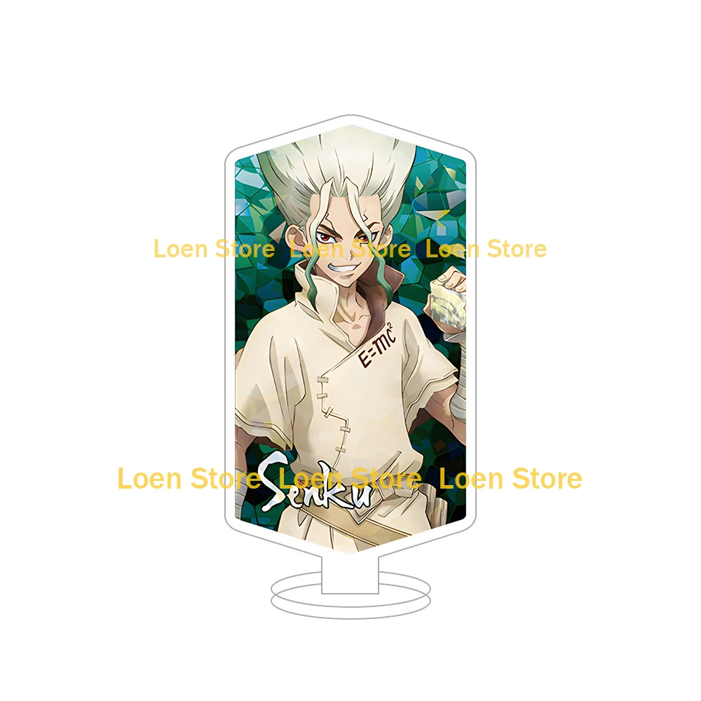 TVAnime Dr.STONE character Senku Ishigami Taiju Oki Yuzuriha Ogawa Kohaku Chrome Kinro Ginro Acrylic stand figures desk ornament